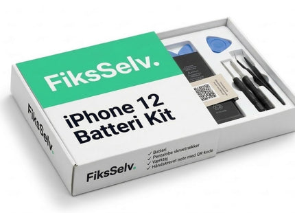 iPhone 12 Batteri Udskiftning — Komplet DIY Samlekit | FiksSelv